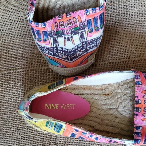 NINE WEST canvas & rope fun funky espadrille - Picture 4 of 6